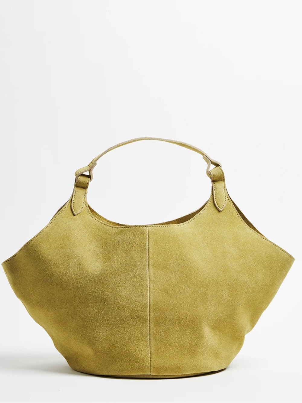 NWT M.I.L.A Emma Soft Suede Shoulder Bag in Lime $600